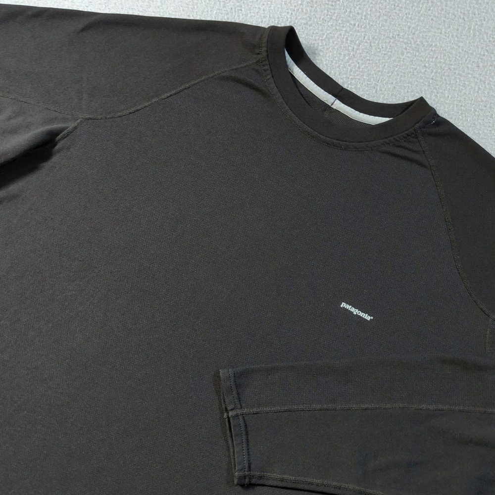 Patagonia Capilene 3 Crew Shirt Mens XL Black Long Sleeve Crew Neck Baselayer